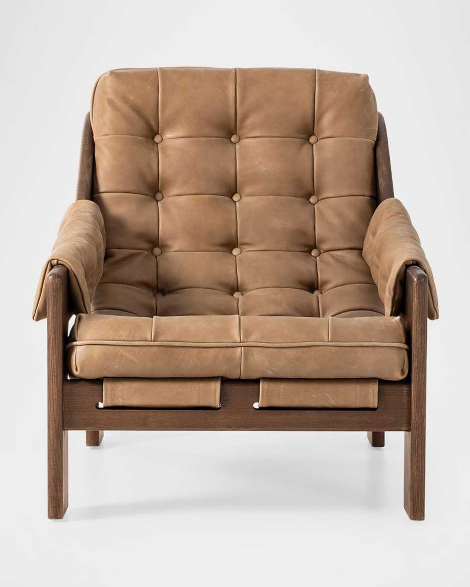 Halston Leather Sling Chair